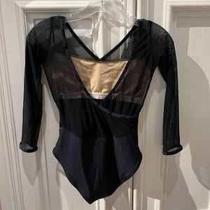 Black mesh and velvet Yumiko size small